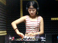 顶尖DJ学员桑晨机房接歌练习视频